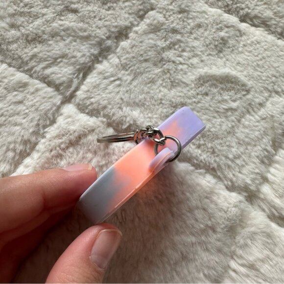 Pop It | Tie Dye Elephant Pop It Fidget Silicone Keychain - Picture 5 of 7